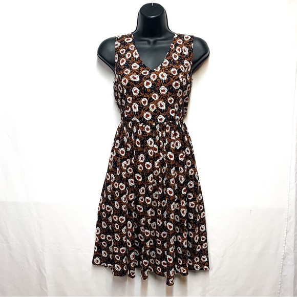 Everly Dresses & Skirts - Women's Everly Burnt Orange a-line Floral Dress